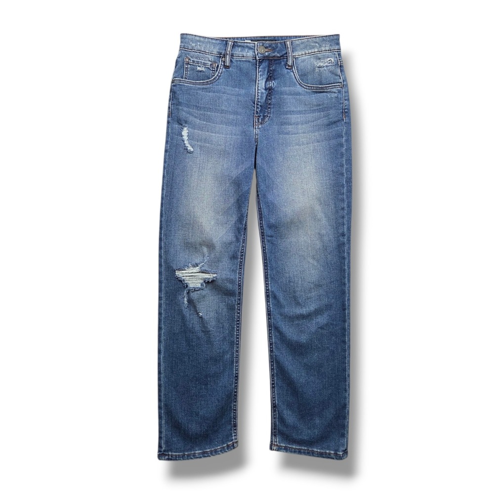 Kut from the Kloth Elizabeth Jeans Womens 2 Fab Ab Ankle Straight High Rise